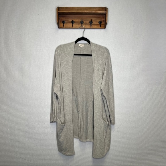 DONNI | Lightweight Grey Gray‎ Cadigan Waterfall Lounge One Size Anthropologie - Picture 1 of 7
